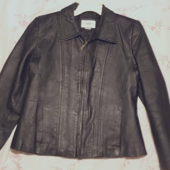 Ladies Genuine Leather Jacket CO MINT Size Large - Picture 1 of 7